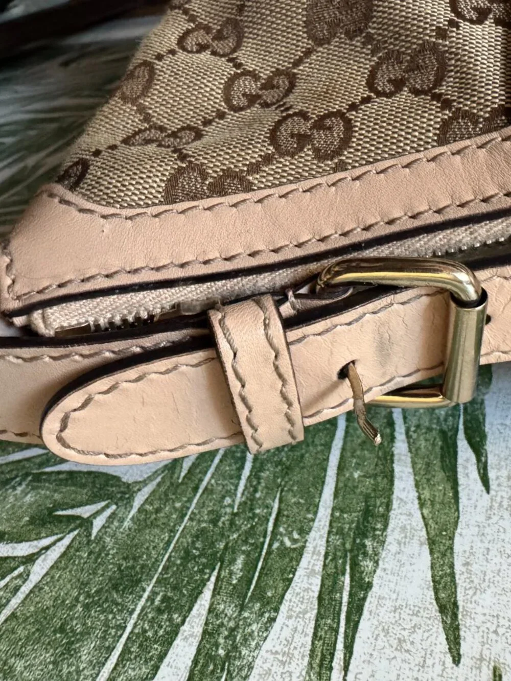 Vintage Gucci GG Canvas Web Stripe Hobo Shoulder Bag - Picture 10 of 14